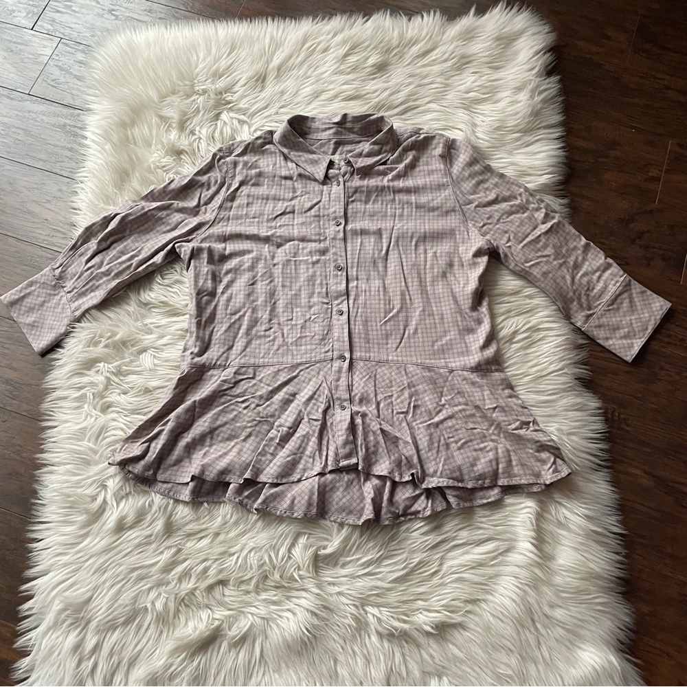 Treasure & Bond Mauve Button Down Shirt